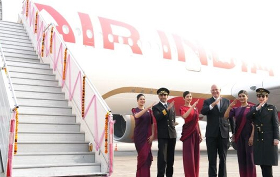 ആദ്യത്തെ എയര്‍ബസ് എ350 സ്വീകരിച്ച് എയര്‍ ഇന്ത്യ Malayalam News